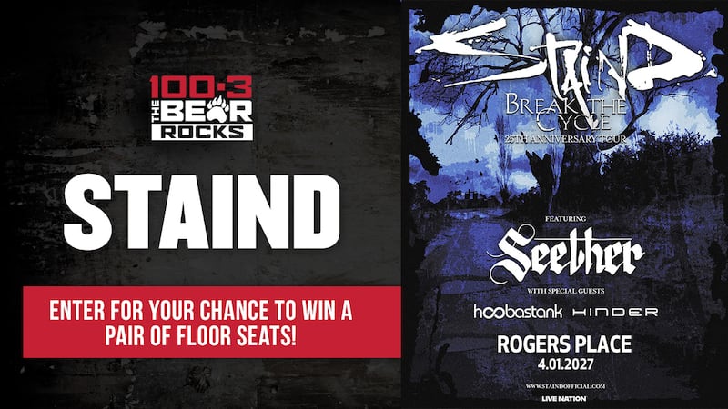 Win FLOOR SEATS to Staind!