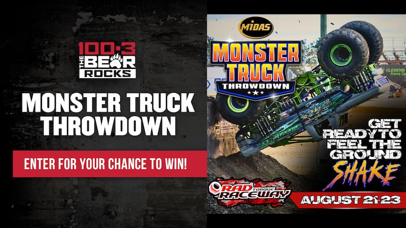 Win a 4-Pack of Tickets to RAD Torque Raceway’s Midas Monster Truck Throwdown
